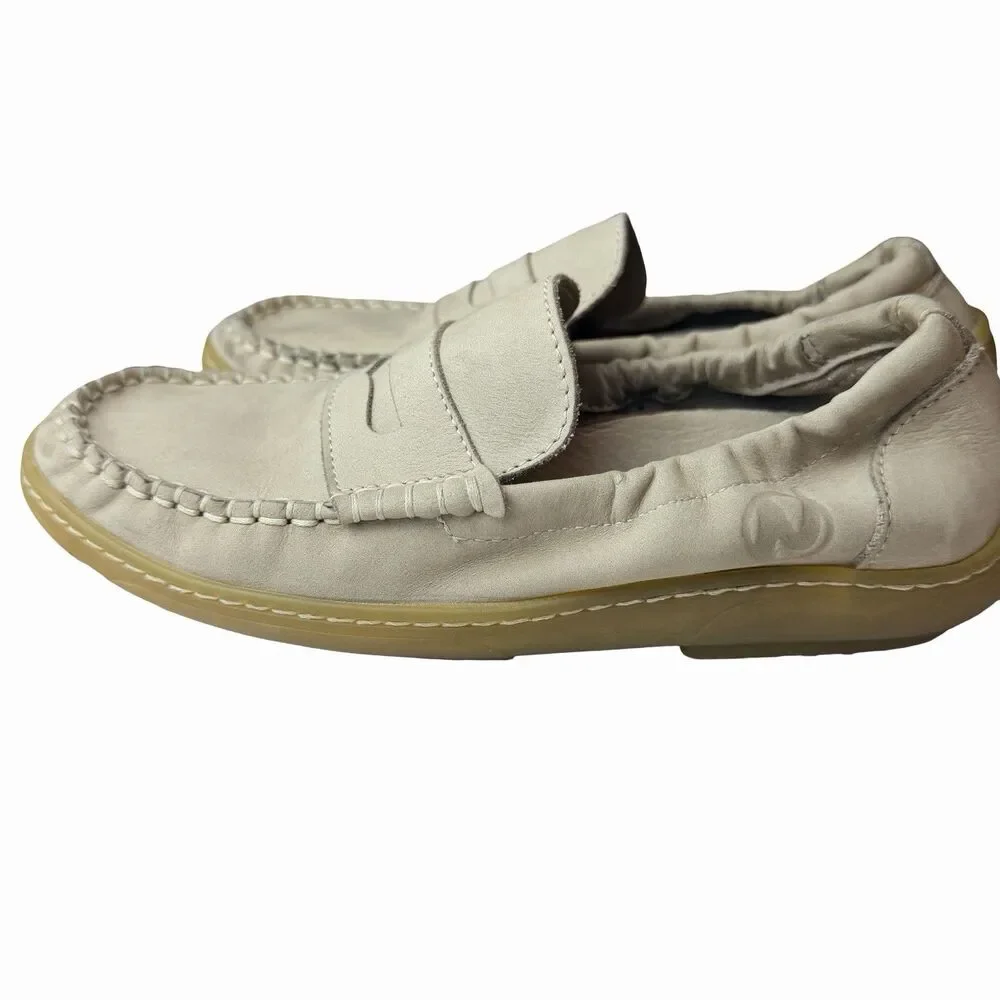 Naturino Loafers Tan Polo Moccasin Slip On Leather Little Kids Size 2.5 US 34 EU